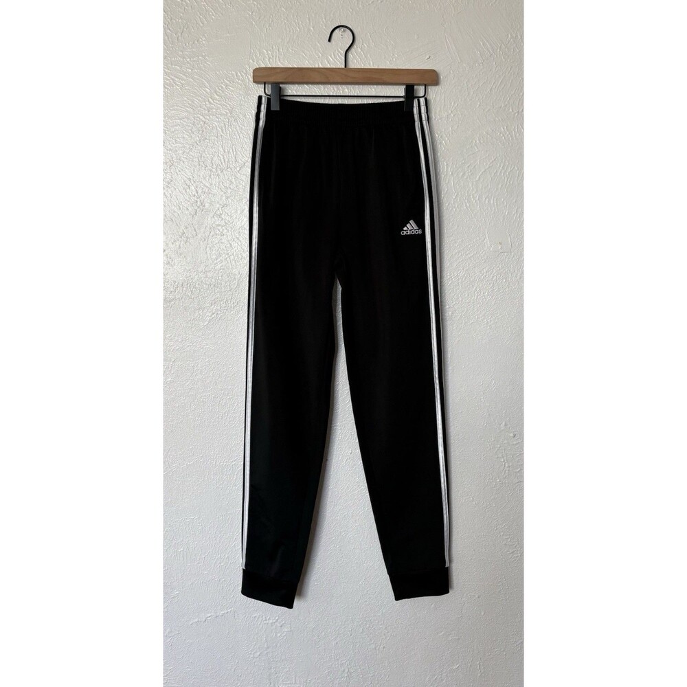 adidas Boys Black Athletic Classic Pants Size L (14/16)